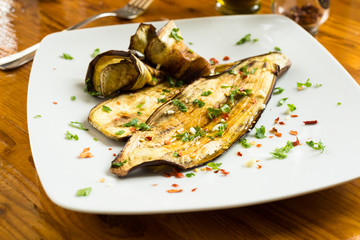 Melanzane grigliate, grilled eggplant