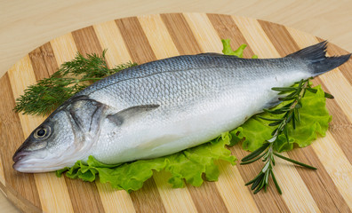 Raw seabass