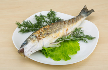 Grilled seabass
