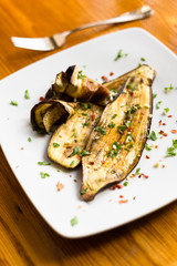 Melanzane grigliate, grilled eggplant