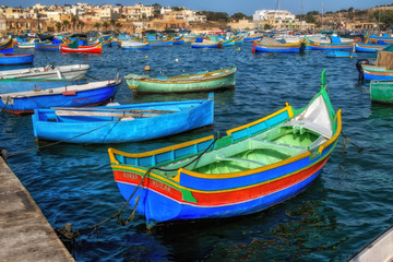 Fototapeta na wymiar Maltese boats.