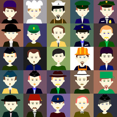 Flat icons people. Vector. 2