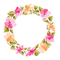 Floral wreath.