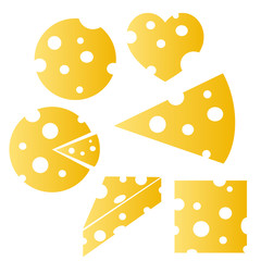 Cheese icon vector