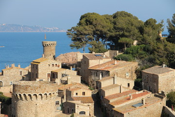 View of the city of Tossa de Mar in Girona