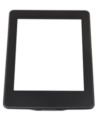 e-book reader with cut out screen isolated