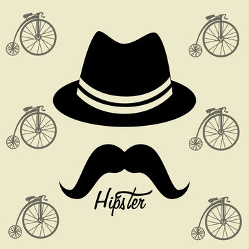 Hipster design, vector illustration.