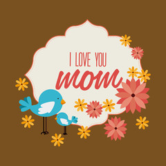 Mother day design, vector illustration.
