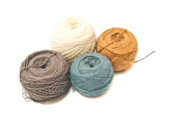 four balls of yarn