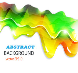 Rainbow paint dripping