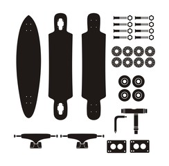 longboard kits - silhouette