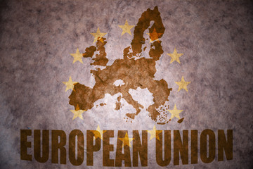 Vintage european union map