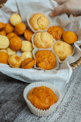 Homemade cheese muffins