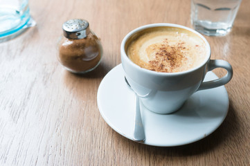 cappuccino with cinnamon
