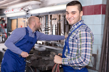 Men in workshop