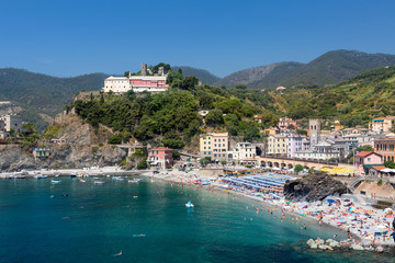 Monterosso al Mare, Cinque Terre, Italy on a summer day