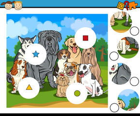 match pieces game cartoon