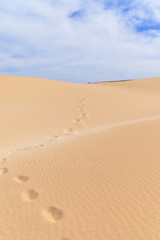 Sand desert in Viana Boavista, Cape Verde