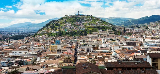 Vlies Fototapete Südamerika Historisches Zentrum der Altstadt von Quito