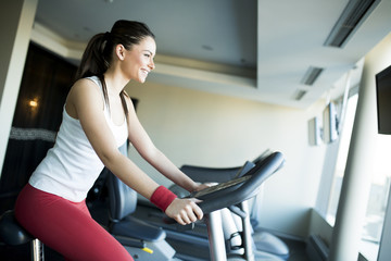 Young woman in the gym