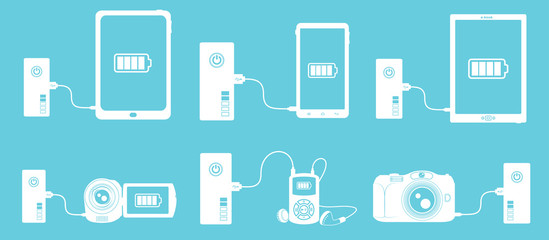 power bank battery icon