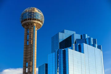 Gordijnen Dallas, Texas cityscape with blue sky © f11photo