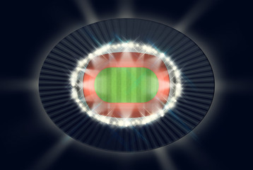 Athletics Stadium Night