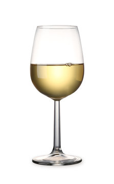 White Wine with clipping path