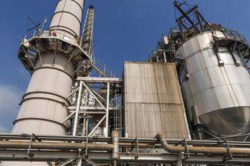 Industrial plant wit blue sky