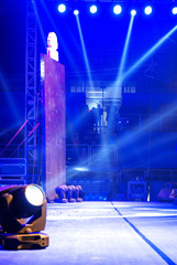 Vector Stage Spotlight with Laser rays