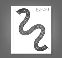 report road blank, vector illustration