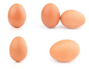 Eggs Isolated on white background