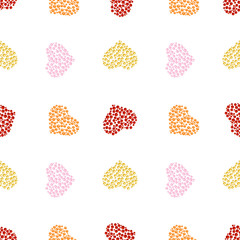 pattern of bubble hearts