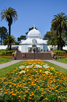 The Conservatory Of Flowers, Golden Gate Park, San Francisco