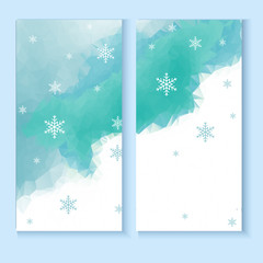 flyer template with a winter background