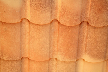 New grained brown metal roof
