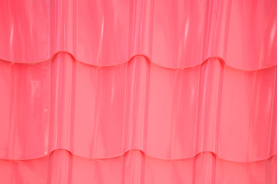 Pink metal roof