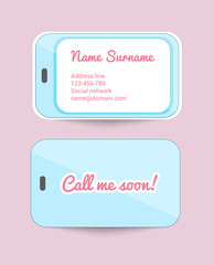 Business card, children