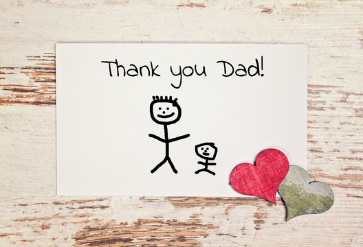lovely greeting card - thank you dad