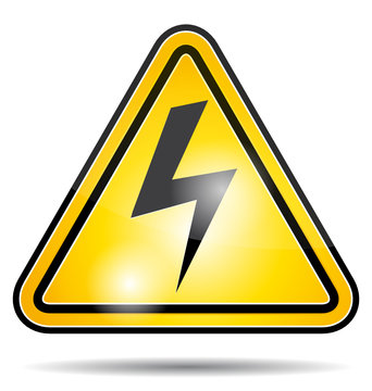 Electricity power danger symbol.