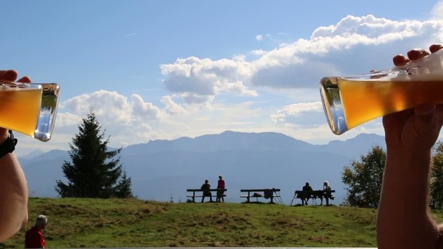 Bier auf der Alm