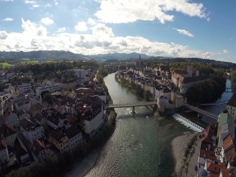 Flugaufnahme Steyr Stadt