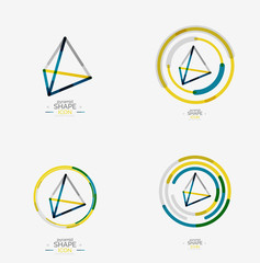 Pyramid shape line design