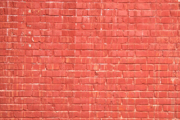 Red bricks wall 