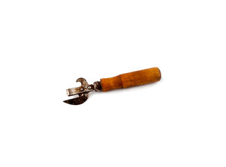 Vintage wooden corkscrew and opener
