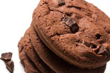 brown chocolate cookies