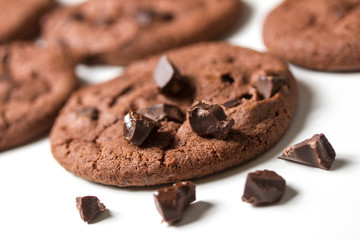 brown chocolate cookies