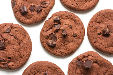 brown chocolate cookies