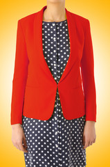 Obraz premium Fashion concept with model on white