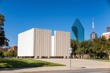 Fototapeta na wymiar John F. Kennedy Memorial Plaza in Dallas